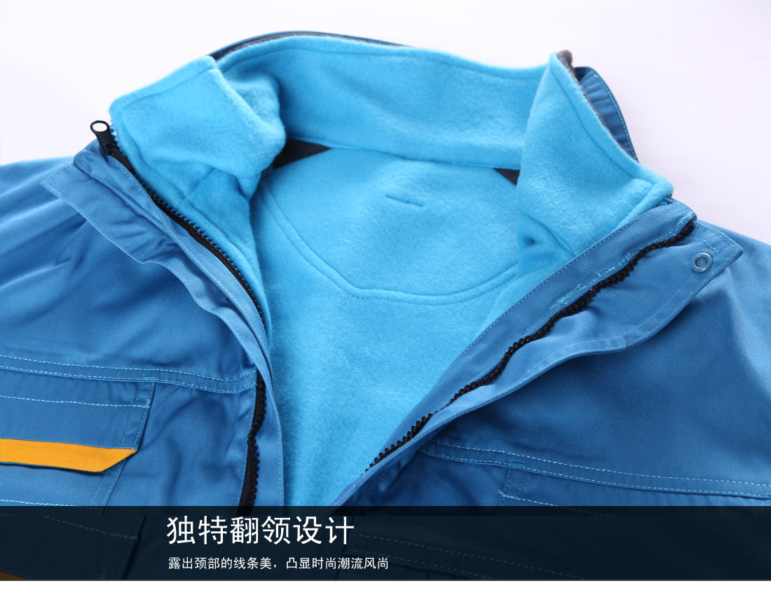 獨特翻領(lǐng)設計，露出頸部線(xiàn)條美