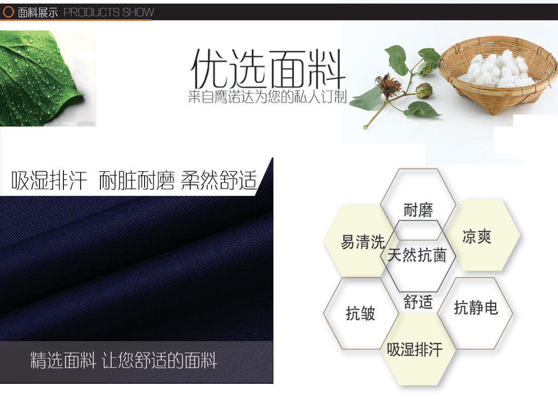 揚州工作服男款正面背面，女款正面背面圖