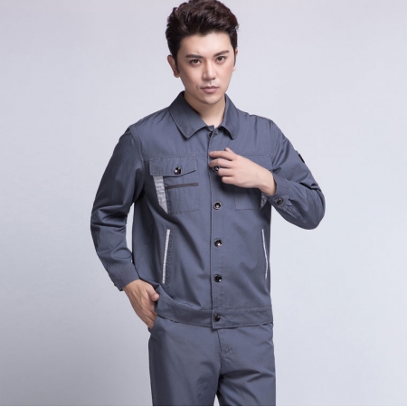 清灰色濟南工作服AC06-2-JN