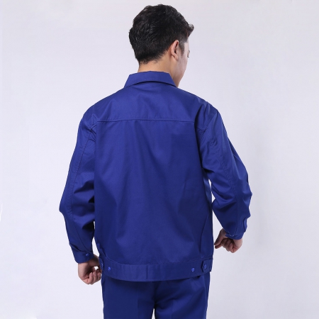 艷藍色保潔員工作服AC082