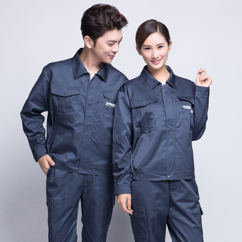 灰色春秋長(cháng)袖工作服AC12-1
