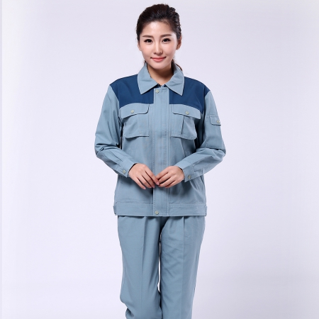 翠蘭色春秋工作服AC120-CQ