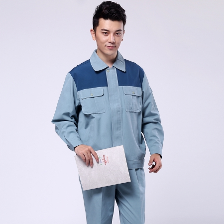 翠蘭色春秋工作服AC120-CQ