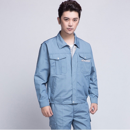藍色春秋長(cháng)款工作服AC12-3